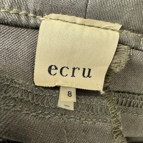 Ecru Jeans Womens 8 (30x31 ACTUAL) Gray Morrison Leather-Look Denim - Picture 4 of 8